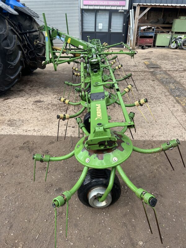 2012 Krone KW 8.82 Grass Tedder 8.8m 8 Rotor Good condition for age.