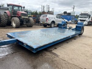 2001 Richard Weston Flat Bed Low Loader Trailer Very Nice Condition With Ramps