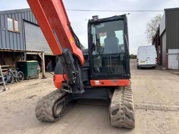 2013 Kubota KX080-4 8 Ton Tracked Excavator/Digger 4900 hrs. 3 Buckets Air-Con